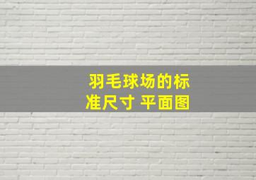 羽毛球场的标准尺寸 平面图